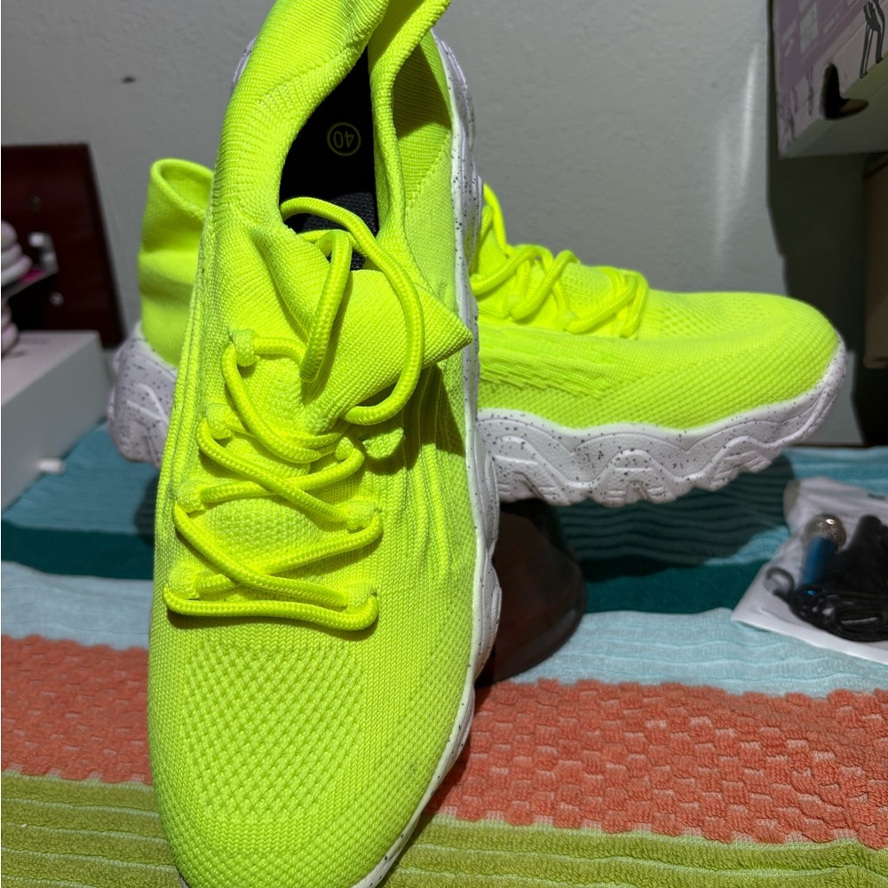 Neon Yellow Women's Sneakers
